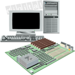 Tower & Motherboard Clip Art