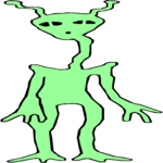 Space Alien 071 Clip Art