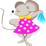 Mouse Wearing Dress 2