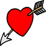 Heart & Arrow 06 Clip Art