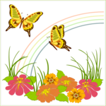 Butterflies & Rainbow