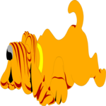 Dog Sleeping 2 Clip Art