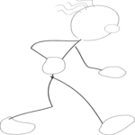 Walking 3 Clip Art