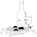 Italian Dinner Clip Art