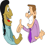 Businessmen Talking 1 (2) Clip Art