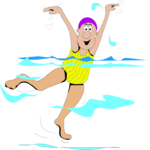 Water Ballet 1 Clip Art