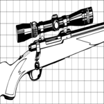 Hunting Rifle 1 Clip Art