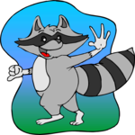 Raccoon 4 Clip Art