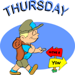 Kids - 5 Thursday Clip Art