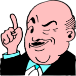 Man Winking 1 Clip Art