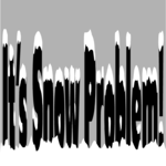 Itís Snow Problem Title Clip Art