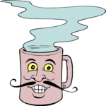 Coffee - Mustache Clip Art