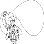 Cowboy with Lasso 1