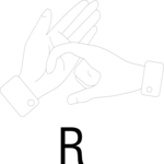 Sign Language R Clip Art