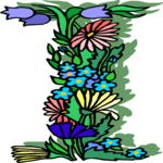 Flowery I 1 Clip Art