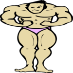 Body Builder 05 Clip Art