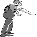 Man Reaching Clip Art