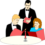 Waiter & Customers 1