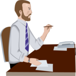 Businessman at Desk 13