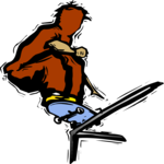 Skateboarding 09 Clip Art