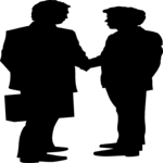 Handshake Silhouette Clip Art