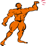 Body Builder - Male 05 Clip Art