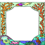 Sea Life - Frame Clip Art