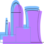Nuclear Plant 8 Clip Art