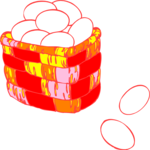 Egg Basket 2 Clip Art