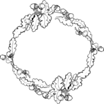 Leaves & Acorns Frame