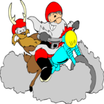 Santa on Motorcycle 2