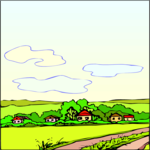 Country Village Clip Art