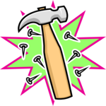 Hammer & Nails 5 Clip Art