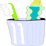 Toothbrush & Paste 3 Clip Art