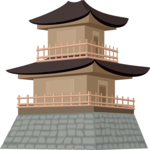 Kinkakuji Temple - Japan Clip Art