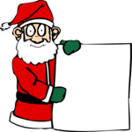 Santa with Sign 1
