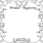 Bridal Registry Frame