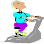 Exercise Bike - Male 3 Clip Art