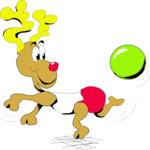 Reindeer Bouncing Ball