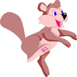 Beaver Dancing Clip Art