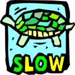 Turtle - Slow 1 Clip Art