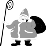 Santa & Sack 21 Clip Art