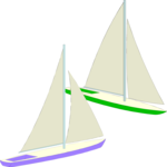 Sailboats 4 Clip Art