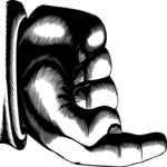 Finger Pointing 025 Clip Art