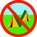 No Camping 1 Clip Art