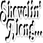 Shovelin' Along Clip Art