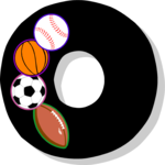 Sporty O Clip Art