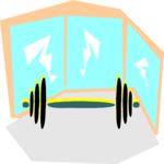 Weights - Barbell 3 Clip Art