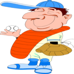 Baseball - Player 13 Clip Art
