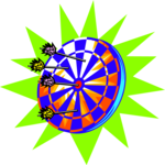 Dart Board 13 Clip Art